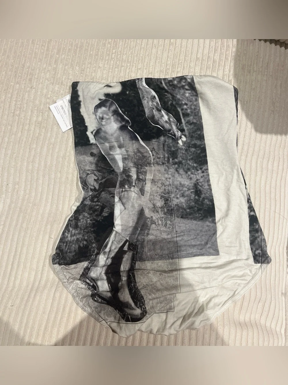Elliss Graphic Bodysuit in Black & White